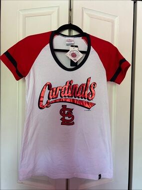 NEW Official St. Louis Cardinals Red & White Baseball Tee Size Medium